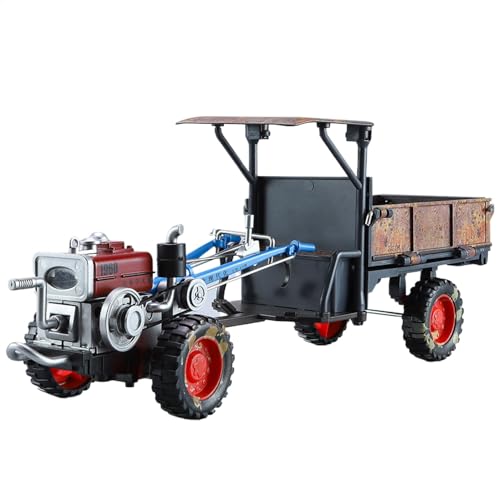 Traktormodell, Ackerschleppermodell - Legierungs-Lauftraktor-Spielzeug Im Maßstab 1:24 Mit Lichtern Und Musik | Retro-Auto-Modellbau-Spielzeug Für Heimdekoration, Sammlung,Ackerschleppermodell, von Generic