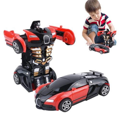 Transforming Roboter Car Toy-2-in-1-Fahrzeug- und Action-Roboterfigur, interaktives Spielzeug für | Verformungsspielzeug-Aktionsfiguren, automatische Formwechselwagen mit Lichtern und Geräusche Transforming Roboter Car Toy-2-in-1-Fahrzeug- und Action-Roboterfigur, interaktives Spielzeug für | Verformungsspielzeug-Aktionsfiguren, automatische Formwechselwagen mit Lichtern und Geräusche von Generic