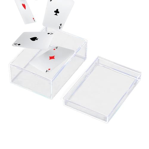 Transparente Deckbox, Spielkartenvitrine, staubdichte Vitrine für Spielkarten, Deckvitrine, Spielkartenboxen für Sammelkarten, Spielkarten Transparente Deckbox, Spielkartenvitrine, staubdichte Vitrine für Spielkarten, Deckvitrine, Spielkartenboxen für Sammelkarten, Spielkarten von Generic
