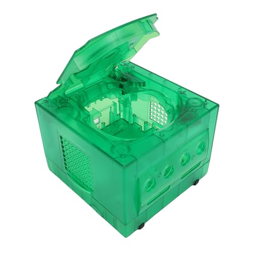 Transparente Spielkonsolenersatzschale mit Präzisen Ausschnitten für GC DOL 001 DOL 101, Effektiver Wachmann für Verlängerte Lebensdauer für Spieler (Transparent tiefgrün) von Generic