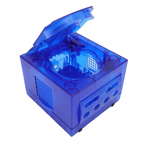 Transparente Spielkonsolenersatzschale mit Präzisen Ausschnitten für GC DOL 001 DOL 101, Effektiver Wachmann für Verlängerte Lebensdauer für Spieler (Transparentes Blau) von Generic