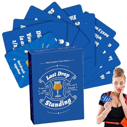 Trinkkartenspiel für betrunkene Liebhaber, Trinkspiele auf betrunkenen Partys - lustiges Trinkspiel für Partys, Gesprächskarten 50X, riskantes Spiel für Erwachsene für die Fi Trinkkartenspiel für betrunkene Liebhaber, Trinkspiele auf betrunkenen Partys - lustiges Trinkspiel für Partys, Gesprächskarten 50X, riskantes Spiel für Erwachsene für die Fi von Generic