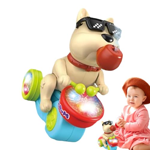 Trommelhund, Trommelhund, Spielzeug für Hunde, frühes Lernspielzeug | Beleuchtetes Musical Zug Spielzeug für frühes Lernen, Trommelspielzeug für Hunde Trommelhund, Trommelhund, Spielzeug für Hunde, frühes Lernspielzeug | Beleuchtetes Musical Zug Spielzeug für frühes Lernen, Trommelspielzeug für Hunde von Generic