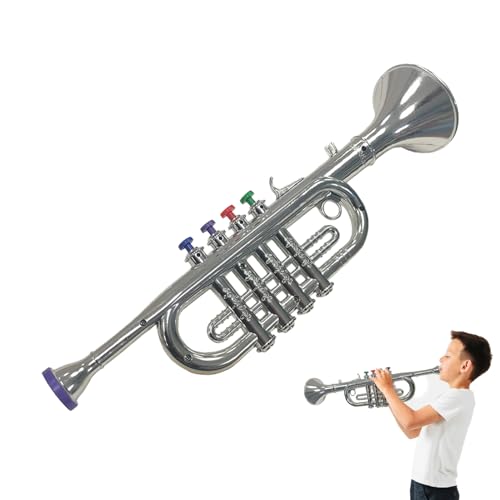 Trompete Spielzeug – Vier Töne Trompete | Musik-Trumpet für Kinder im Vorschulalter, für Trumpeten mit vier Tönen, Musikinstrumente mit unterschiedlichem Note für Kleinkinder von Generic
