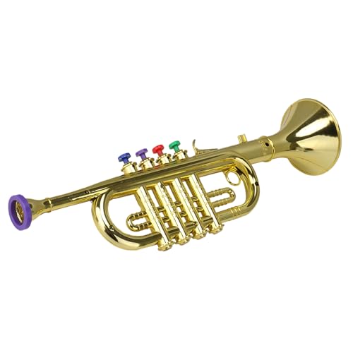 Trompete für Trompete – Trompete – Musikspielzeug für – leichtes Simulationszubehör, Instrumente mit Hupe in vier Tönen für Trompete, Spielzeug von Generic