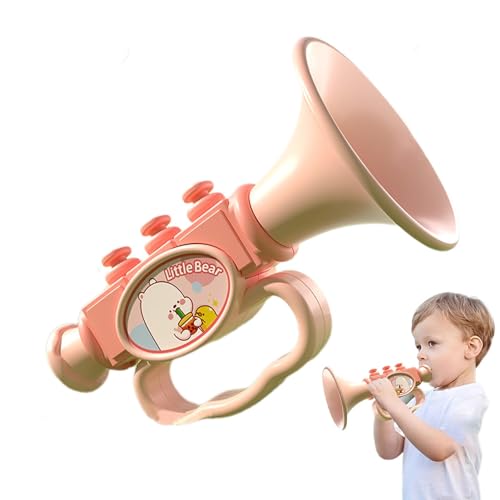 Trompetenspielzeug, Kindertrompete,Cartoon Mini Trompete Spielzeug Saxophon - Blashorn, Geräuschmacher, Lern- und Lernspielzeug für Kinder, Jungen und Mädchen ab 3 Jahren von Generic