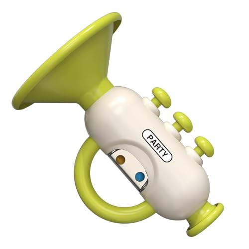 Trompetenspielzeug für Kinder, Trompetenspielzeug, kleines Musikinstrument, Musikinstrument, Hornspielzeug, kleines Spielzeug mit Pfeifton zum Trainieren des Umhangs Trompetenspielzeug für Kinder, Trompetenspielzeug, kleines Musikinstrument, Musikinstrument, Hornspielzeug, kleines Spielzeug mit Pfeifton zum Trainieren des Umhangs von Generic