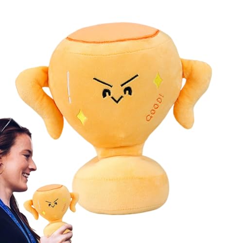 Trophäe Plüschspielzeug, Trophäe Plüschtier - Gefüllte entsprechende Puppe - Dekoratives Wurfkissen, Cartoon entsprechende Puppe Plüsch für Mädchen von Generic