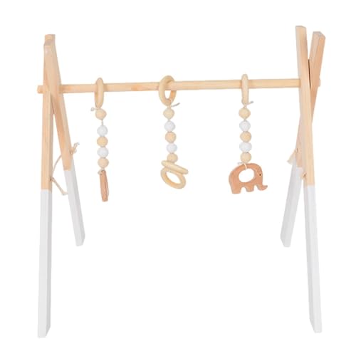 Turnhalle aus Holz für Babys, aus Holz, für Babys, zum Aufhängen | Aktivitäts-Fitnessstudio | Hängestange Geschenk für Neugeborene Baby Turnhalle aus Holz für Babys, aus Holz, für Babys, zum Aufhängen | Aktivitäts-Fitnessstudio | Hängestange Geschenk für Neugeborene Baby von Generic