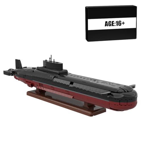 Typhoon-Klasse Atom-U-Boot-Spielzeug-Baustein-Set, Militär-Schlachtschiff-Modellbausatz für Erwachsene, kreatives Militär-Bauspielzeug, Heimbüro-Dekor-Kollektion-2886 Teile von Generic