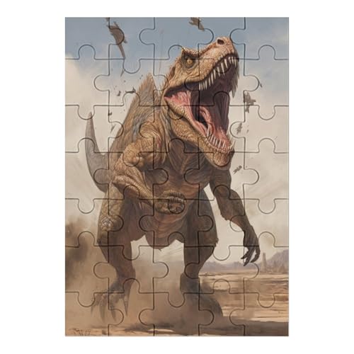 Tyrannosaurus - 1000 Teile Puzzle – - Hochauflösendes - Gelegenheitsspiel – 1000 Teile Holzpuzzle 35 von Generic