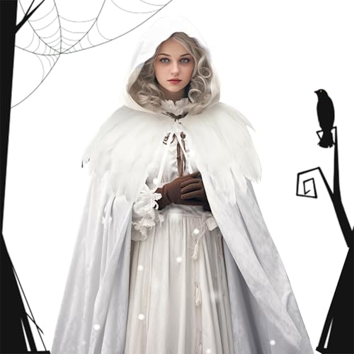 Umhang Mit - Umhang Kostüm Mit Halloween Aus Samt, Unisex- Für Mittelalter | Renaissance-Partys Frauen Cosplay Für Erwachsene Hexen von Generic