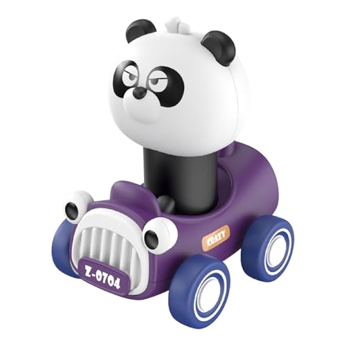 Und los Spielzeugautos für Kleinkinder, Push Go Animal Racing, Babyautos, Spielzeug für Kleinkinder im Alter von 6 bis 12 Jahren, 18 Monate, Spielzeug für 1-jährige Jungen und (Black, One Size) von Generic