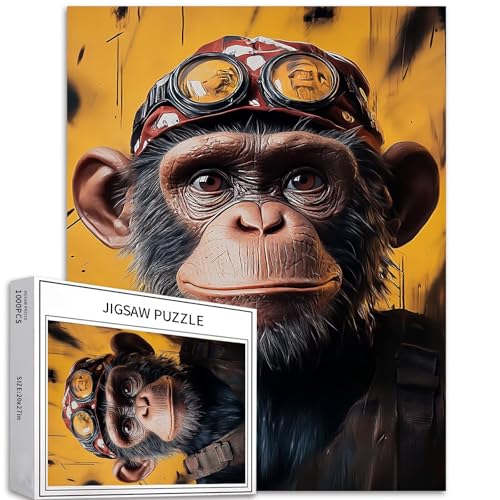 Unique Monkey Puzzle für Erwachsene, 1000 Teile, 50,8 x 68,9 cm, bunt, DIY-Heimdekoration, Geschenk, Familien-Puzzle, perfekt für Spieleabend Unique Monkey Puzzle für Erwachsene, 1000 Teile, 50,8 x 68,9 cm, bunt, DIY-Heimdekoration, Geschenk, Familien-Puzzle, perfekt für Spieleabend von Generic