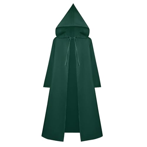 Unisex Galaktischer Krieger Umhang, Halloween Kapuzenumhang Erwachsene, Zaubererrobe Cape Cosplay Mantel Renaissance Umhangjacke Gothic Capelet Mittelalter Verkleidung Uniform Für Erwachsene Halloween von Generic