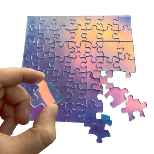 Unmögliches Puzzle, Acrylpuzzle, das die Farbe ändert, einzigartiges schillerndes Acryl, 49 Teile, ohne Wiederholung, Farbspiel Unmögliches Puzzle, Acrylpuzzle, das die Farbe ändert, einzigartiges schillerndes Acryl, 49 Teile, ohne Wiederholung, Farbspiel von Generic