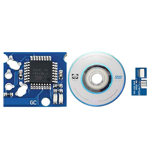 HUAYUWA Upgrade-Kits passend für GameCube (NTSC-J-Version), 1 x XENO-Chip + 1 x SD2SP2 Micro-SD-Kartenadapter (blau) + 1 x Mini-Disc für NGC-Spielzubehör von Generic