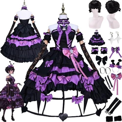 V Bloody Queen Mary Cosplay Costume Outfit Game Character Cheerleader Uniform Complete Set Halloween Dress Up Suit with Wig Earrings for Women V Bloody Queen Mary Cosplay Costume Outfit Game Character Cheerleader Uniform Complete Set Halloween Dress Up Suit with Wig Earrings for Women von Generic