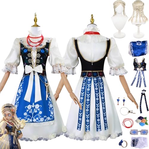 V Vera Nair Perfumer Cosplay Costume Outfit Game Character Uniform Complete Set Halloween Party Dress Up Suit with Wig Glasses Earrings for Women V Vera Nair Perfumer Cosplay Costume Outfit Game Character Uniform Complete Set Halloween Party Dress Up Suit with Wig Glasses Earrings for Women von Generic