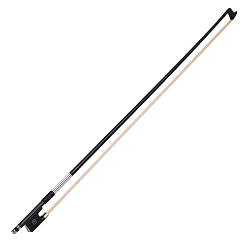 VIOLINBOGEN IN VOLLER GRÖSSE AUS KOHLENSTOFFFASER HÜBSCH VERZIERTER Ebony-Frosch TOLLER Balance-Kreis-Stil FÜR Geiger von Generic