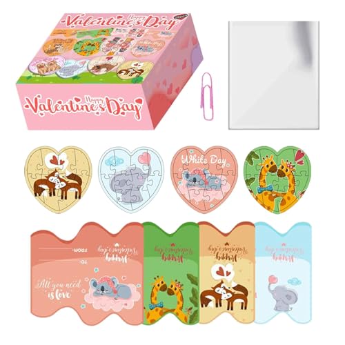 Valentinstag Puzzlespielzeug, Herz Puzzle Spielzeug für Valentinstag Liebe Cartoon Valentinstag Puzzle für Papier Puzzle für Früherziehung Echa Spiele Valentinstag Puzzlespielzeug, Herz Puzzle Spielzeug für Valentinstag Liebe Cartoon Valentinstag Puzzle für Papier Puzzle für Früherziehung Echa Spiele von Generic
