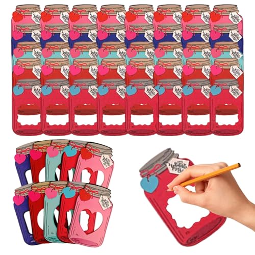 Valentinstagskarten für Mason Jar Bonbonkarten, Valentinstagskarten, Klassenzimmeraustauschkarten, lustige Grußkarten in 50 Gläsern, Partygeschenke für Klassenzimmer, Schule Valentinstagskarten für Mason Jar Bonbonkarten, Valentinstagskarten, Klassenzimmeraustauschkarten, lustige Grußkarten in 50 Gläsern, Partygeschenke für Klassenzimmer, Schule von Generic
