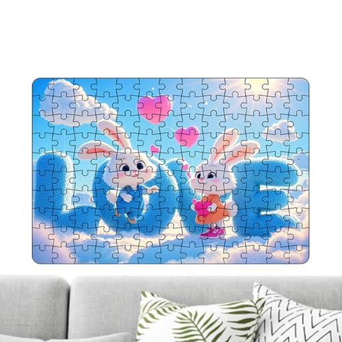 Valentinstagspuzzle, Valentinstagspuzzle, niedliche Hasenpuzzle, Valentinstagspuzzle, Holzpuzzle für Kinder 12 Jahren Valentinstagspuzzle, Valentinstagspuzzle, niedliche Hasenpuzzle, Valentinstagspuzzle, Holzpuzzle für Kinder 12 Jahren von Generic
