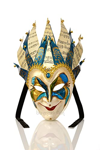 Venezianische Karnevalsmaske, Jokermaske, Weihnachten, wie Boris, Brejcha, Halloween-Maske, Party, Blau von Generic