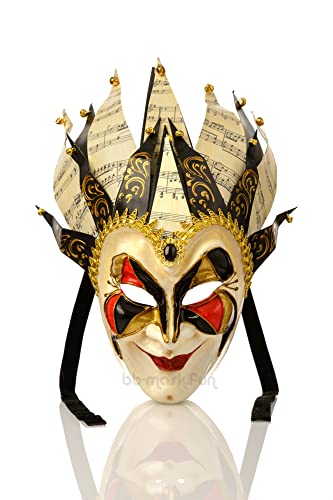 Venezianische Karnevalsmaske, Jokermaske, Weihnachten, wie Boris, Brejcha, Halloween-Maske, Party, Schwarz von Generic