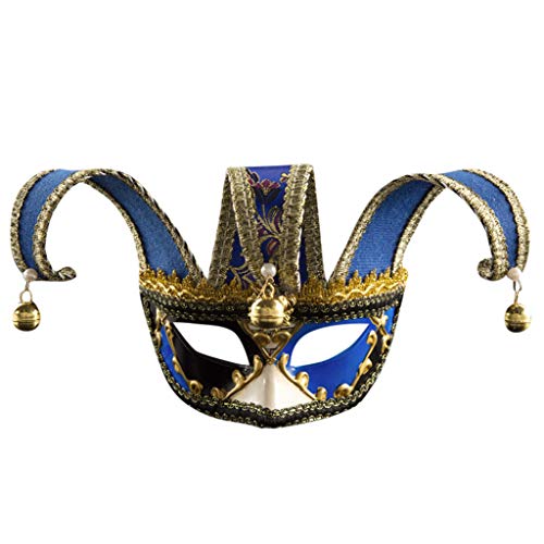 Venezianische Maske Herren Halbe Gesichtsmaske für Maskerade Party Maskerade Masken Damen Herren Venezianischen Maske für Halloween Karneval Party Kostüm von Generic