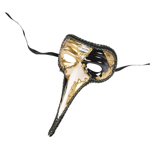 Venezianische Maskerade Maske Lange Nase Ballmaske Gesichtsmaske Abschlussball Maske Fasching Kostüm Augenmaske für Mottoparty, Karneval, Halloween, Maskenball Venezianische Maskerade Maske Lange Nase Ballmaske Gesichtsmaske Abschlussball Maske Fasching Kostüm Augenmaske für Mottoparty, Karneval, Halloween, Maskenball von Generic