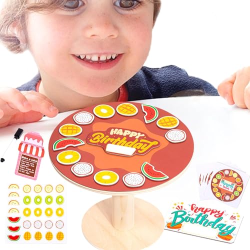 Verschiedene Kuchen, sortiertes Kuchenspielzeug, pädagogisches Puzzle-Spielzeug für die Erkennung, Spielzeug zum Lernen von Kuchen-Fähigkeiten in verschiedenen Farben und Formen, Bingo-Spiel für von Generic