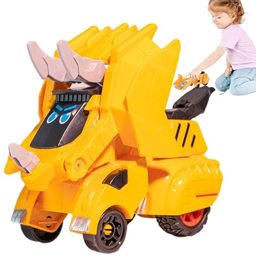 Verwandelndes Dinosaurierauto,Verwandelndes Dinosaurierspielzeug - Dinosaurier-Reibungskraftfahrzeug-Spielzeug | Reibungskraftfahrzeug-Spielzeug, Lernspielzeug für Kinder ab 3 Jahren von Generic