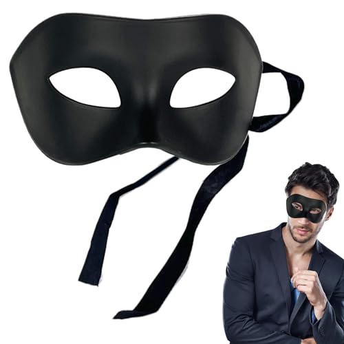 Vintage-Maske für Erwachsene, Maskerademaske für Erwachsene, Retro-Kostüm-Maske, Cosplay-Maske für Männer und Frauen, Halbgesichtsmaske für Freundin und Freund, Kopfbedeckung für die Darstellung von von Generic