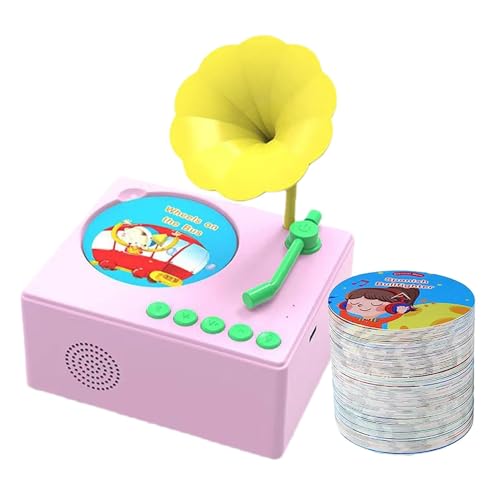 Vintage-Musikspielzeug, Soundmaschine für Kleinkinder, Musikspielzeug mit Retro-Plattenspieler, Lerngeschichtengerät für die frühe Kindheit, R von Generic