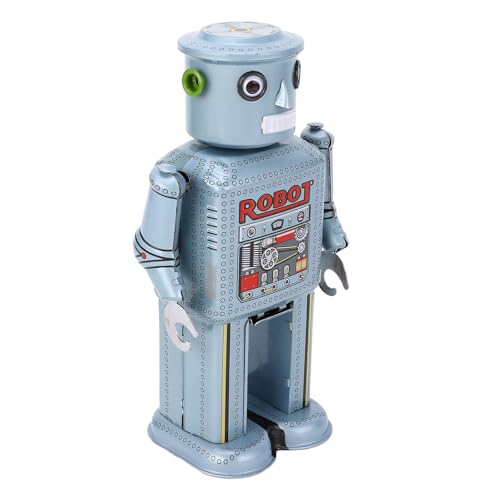 Vintage-Roboter Zum Aufziehen, Retro-Roboter Zum Aufziehen, Dekoratives Handgefertigtes Uhrwerk-Spielzeug aus Eisen für Café, Bar, Restaurant Vintage-Roboter Zum Aufziehen, Retro-Roboter Zum Aufziehen, Dekoratives Handgefertigtes Uhrwerk-Spielzeug aus Eisen für Café, Bar, Restaurant von Generic