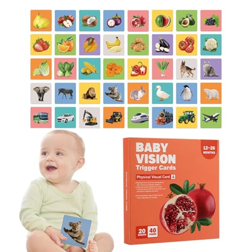Visuelle Kontrastkarten für Neugeborene – Baby-Memory-Karten für frühes Lernen | Flash-Karten für die Entwicklung des Gehirns, Aktivitätskarten für Babys, Karten Visuelle Kontrastkarten für Neugeborene – Baby-Memory-Karten für frühes Lernen | Flash-Karten für die Entwicklung des Gehirns, Aktivitätskarten für Babys, Karten von Generic