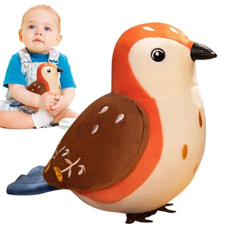 Vogel Stofftier, niedlich Kuscheltier Spielzeug - Weiche Tufting-Vogel - Niedliche Plüschtiere Kissen Spielzeug Kuscheln Plüsch Vogel Spielzeug für Mädchen Kinder Bettwäsche Schlafen von Generic
