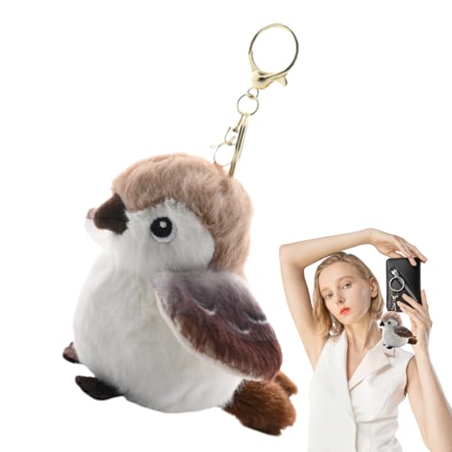 Vogelplüschschlüsselkette - Gefiederter Vogelspielzeugzauber, Flauschiger Miniaturanhänger Design | Leichte Brieftasche Dekoration Für Totentag, Kleines Geschenke des Plüsch -Spatzes Für Die Vogelplüschschlüsselkette - Gefiederter Vogelspielzeugzauber, Flauschiger Miniaturanhänger Design | Leichte Brieftasche Dekoration Für Totentag, Kleines Geschenke des Plüsch -Spatzes Für Die von Generic