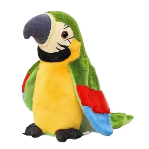Vogelspielzeug für – Elektronische Papagei, Plüschtier mit Musik | Realistischer Zwitschervogel mit schwingenden Flügeln für Pireaux Play Play Desk Dekoration Holiday Home Anzeige Nützlich Vogelspielzeug für – Elektronische Papagei, Plüschtier mit Musik | Realistischer Zwitschervogel mit schwingenden Flügeln für Pireaux Play Play Desk Dekoration Holiday Home Anzeige Nützlich von Generic