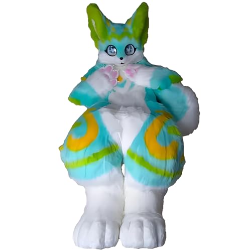 Voller pelziger Anzug Kunstfell, Pursuit Kostüm Fursuitklaws Schuhkrallen handgefertigt für Erwachsene Cosplay Party Comic Con Kostümparty Voller pelziger Anzug Kunstfell, Pursuit Kostüm Fursuitklaws Schuhkrallen handgefertigt für Erwachsene Cosplay Party Comic Con Kostümparty von Generic