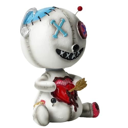 Voodoo Doll Swinging Kopfschmuck - Halloween Voodoo Doll Bobble Head Fi -, bietet eine Halloween -Reel -Umgebung. EIN großer Verbündeter für Lange Fahrten! Voodoo zur Dekoration - Puppenhema -Kop von Generic