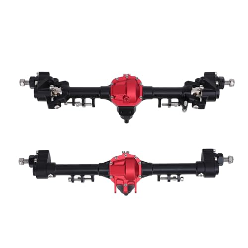 Vorder- und Hinterachse für Automodell 1/10, professionelle Vorder- und Hinterachse aus Metall, Ästhetik für SCX10 II Vorder- und Hinterachse für Automodell 1/10, professionelle Vorder- und Hinterachse aus Metall, Ästhetik für SCX10 II von Generic