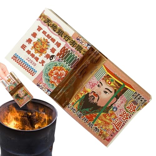 Vorfahren Geld - Chinesisches Vorfahren Geld | Satz von 100 Segnenden Joss Papier Mit Kultureller Traditionszeremonie Für den Einsatz Beim Tempelbesuch Und Besprühen Während Vorfahren Geld - Chinesisches Vorfahren Geld | Satz von 100 Segnenden Joss Papier Mit Kultureller Traditionszeremonie Für den Einsatz Beim Tempelbesuch Und Besprühen Während von Generic