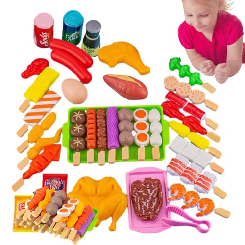 Vorspiel BBQ Grill Spielset - Spielzeug Grillzubehör, Fake Food Zubehör für Kinder | Interaktives Kochspielset, Grillspiel für Camping-Spaß, Geburtstagsgeschenk-Idee, Grillspielzeug-Food-Set für Vorspiel BBQ Grill Spielset - Spielzeug Grillzubehör, Fake Food Zubehör für Kinder | Interaktives Kochspielset, Grillspiel für Camping-Spaß, Geburtstagsgeschenk-Idee, Grillspielzeug-Food-Set für von Generic