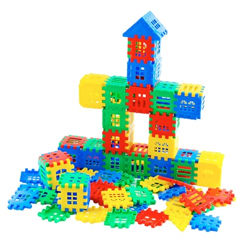 Waffelförmige Bauschleife Set - Bunte ineinandergreifende Stammstücke, modulare sensorische Spielblöcke | Pädagogisches Bausatz, fantasievolles Ready Stacking Tool, lebendige Entwicklung Waffelförmige Bauschleife Set - Bunte ineinandergreifende Stammstücke, modulare sensorische Spielblöcke | Pädagogisches Bausatz, fantasievolles Ready Stacking Tool, lebendige Entwicklung von Generic