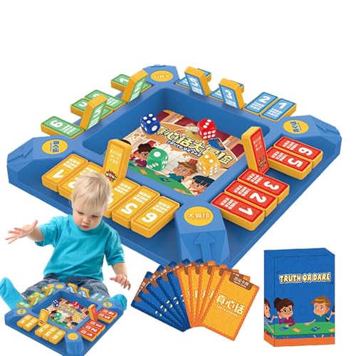 Wahrheit oder - Fun Challenge Game | Reisebrettspiele | 54 Karten für Kinder Teenager Erwachsene zur Stärkung der Beziehungen | 2-4 Spieler Interaktive Aktivitäten | Lustige Nachtspiele von Generic