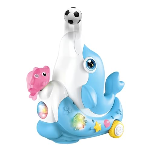 Walkspielzeug mit Delfinen, blasender Ball, Spielzeug zum Spazierengehen mit Delfinen, interaktives Musikspielzeug zum Krabbeln mit Licht, für Kinder, Freunde, Mädchen und Jungen Walkspielzeug mit Delfinen, blasender Ball, Spielzeug zum Spazierengehen mit Delfinen, interaktives Musikspielzeug zum Krabbeln mit Licht, für Kinder, Freunde, Mädchen und Jungen von Generic