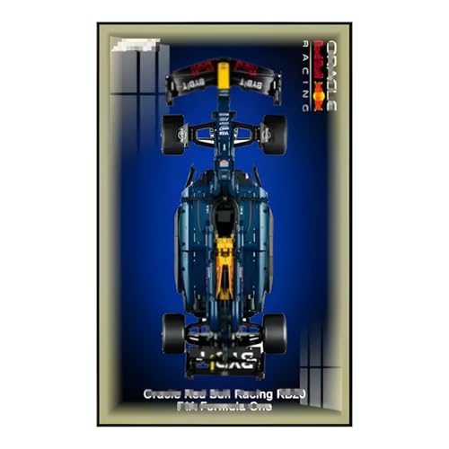 Wandhalterung für Lego 42207/42206 Rennspiel-Bausteine, Bilderrahmen für Autoliebhaber, 50 x 80 cm, nur Wandhalterung (42206) von Generic
