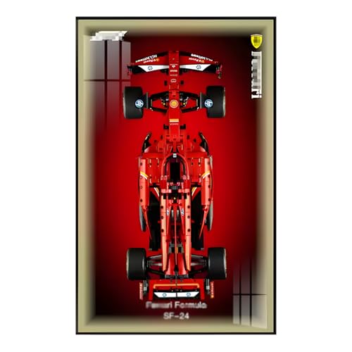 Wandhalterung für Lego 42207/42206 Rennspiel-Bausteine, Bilderrahmen für Autoliebhaber, 50 x 80 cm, nur Wandhalterung (42207) von Generic